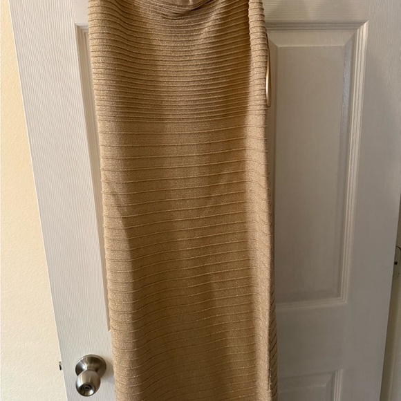 Express Tan Ribbed Dress - Picture 2 of 5